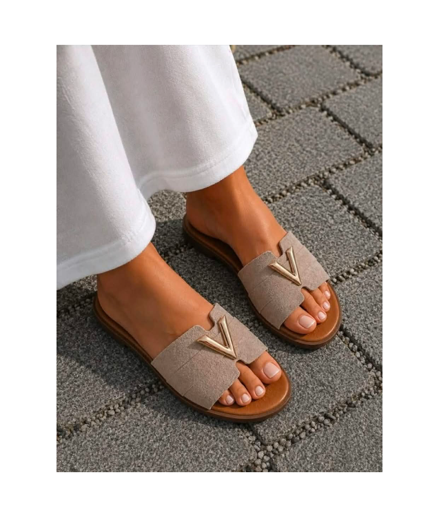 Sandalia V taupe 